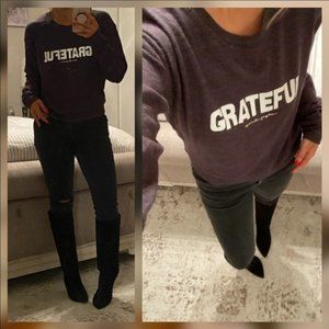 New🤍Grateful soft crew neck